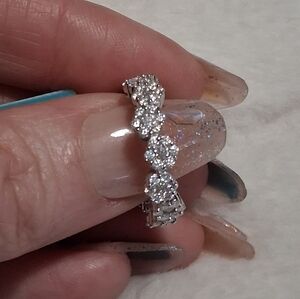 925 SS Moissanite Eternity Band Size 7